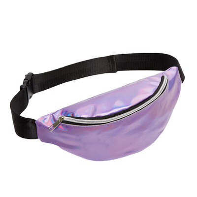 

Shiny Women Holographic Laser Zip Crossbody Shoulder Chest Waist Bag Fanny Pack