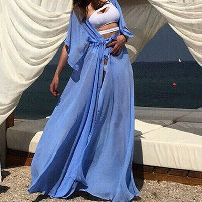

Women Summer Sexy Beach Dress Maxi Dress Holiday Swimwear Cover Up