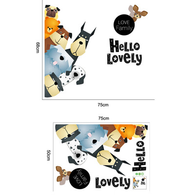 

〖Follure〗DIY Cute Cartoon Background Wall Becoration Wall Stickers Personalized