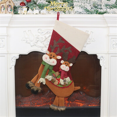 

Tailored Christmas Stockings 18 inches with Santa Snowman Deer Stockings for Candy