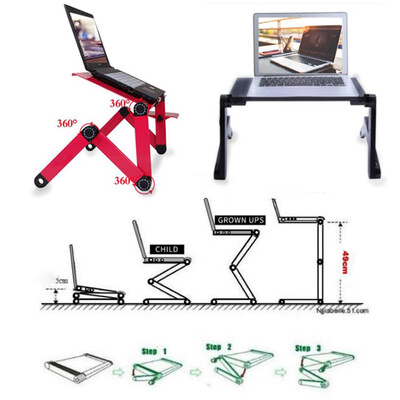 

YXD-1006 Laptop Table Stand Portable Mobile Laptop Standing Desk with Mouse Pad Fully Ergonomic Mount Book Macbook Laptop Ultra-li