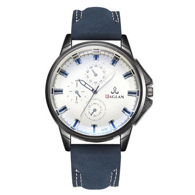 

Fashion PU Leather Men Watch Luxury Casual Mens Quartz Watches Male Clock