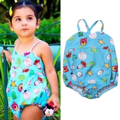 

Cute Baby Kids Girls Animal Strap Sleeveless Romper Jumpsuit Outfits Clothes