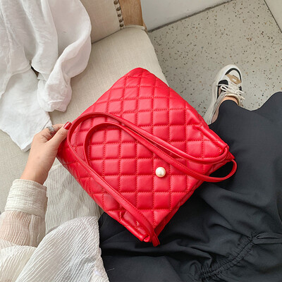 

High-end bag handbag 2019 new fashion big bag wild foreign shoulder bag summer small fresh bucket bag