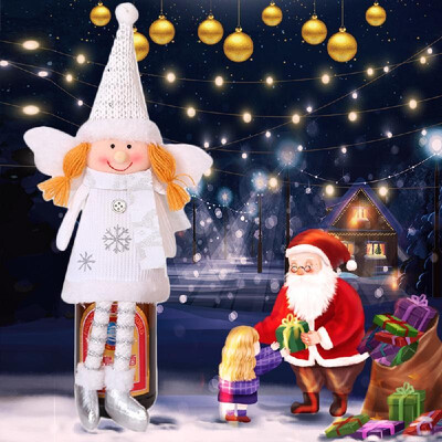 

Christmas Wine Bottle Cover Creative Little Angel Christmas Tree Pendant Christmas Decoration For Christmas Party Decorating
