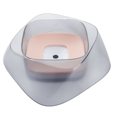 

Pet Watering Supplies Dog Bowl with Floating Disk Spill Proof Water Bowl Overflow Bowl for Dogs&Cats