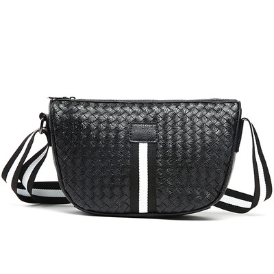 

Korean version knitted single shoulder bag mens Bag Fashion dumpling backpack single shoulder bag recreational Street slant strad