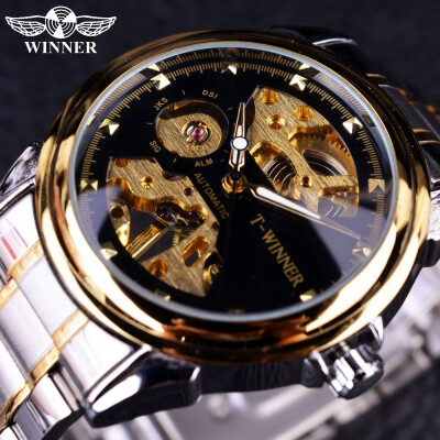 

T-WINNER hollow mens manual mechanical watch male manual mechanical watch Mechanical Man Watch