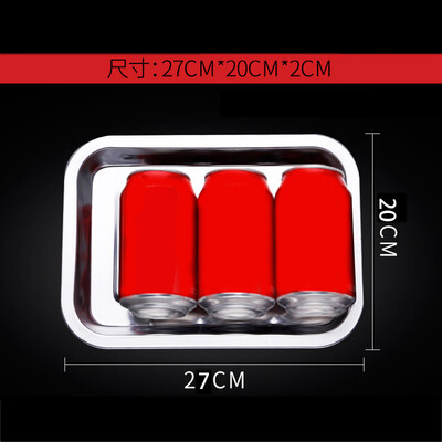 

outdoor camping Barbecue Tray Rectangular Stainless Steel Plate Food Fish Dish BBQ Tool