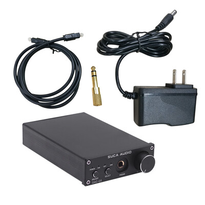 

SUCA DAC-Q5 Headphone Digital Audio Amplifier HiFi Optical Audio Coaxial USB DAC Q5 Decoder with AMP