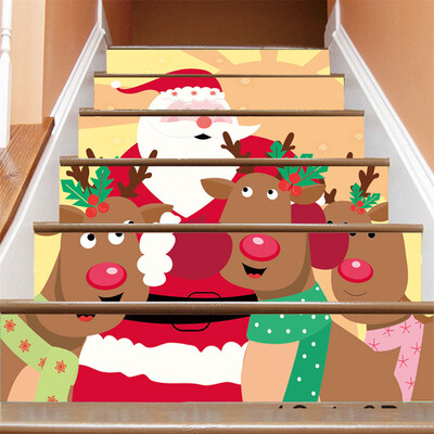 

Siaonvr Christmas Decoration Stair Stickers Christmas Stairs Stickers Wall Stickers
