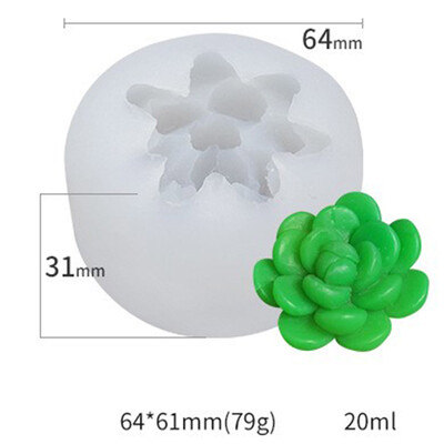 

Succulent Cacti Candle Mold Moulds DIY Craft Soap Molds Plaster Silicone Molds