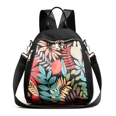 

Oxford double shoulder bag summer fashion nylon small backpack canvas printing oblique shoulder bag