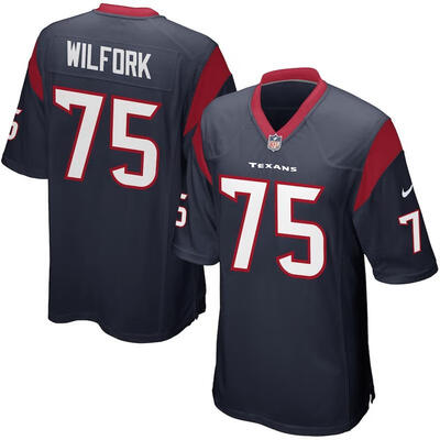 

Mens Football Jersey Houston Texans Vince Wilfork Navy Blue Game Jersey