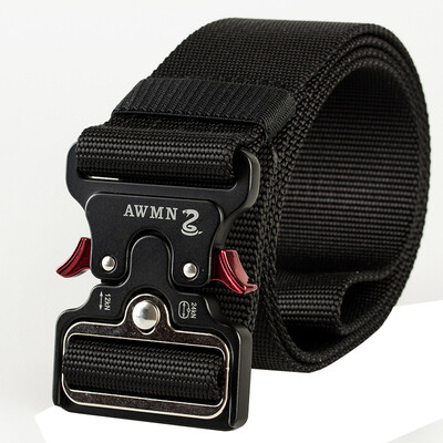 

New 5cm Tactics Buckle Tactical Belt 125cm High Quality Nylon Casual Canvas Belt For Men And Women he was Training Belt