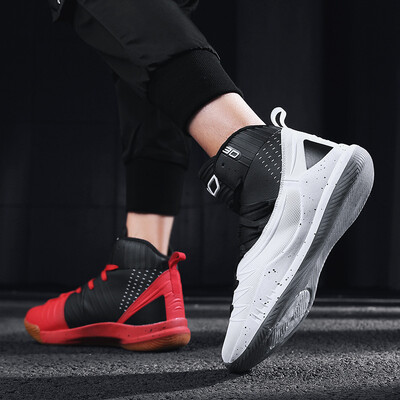 

High-top sports basketball shoes mens shoes boots wear-resistant non-slip outfield basketball shoes