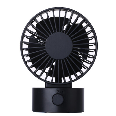 

Gobestart Desk Fan Noiseless USB Fan Cooling Fan with Double Fan Blades 2 Speeds Mini Size