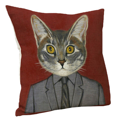 

〖Follure〗Cute Cat Sofa Bed Home Decoration Festival Pillow Case Cushion Cover