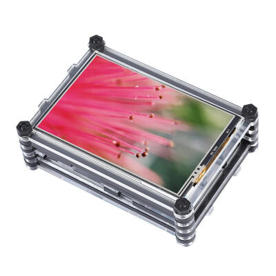 

Greensen 35 inch TFT LCD Resistive Touch Screen Display Acrylic Case for Raspberry Pi 3B