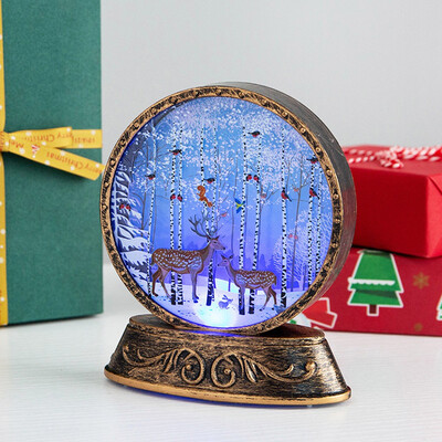 

Gobestart Christmas Old Man Snowman Night Light Scene Layouts Props Night Decoration