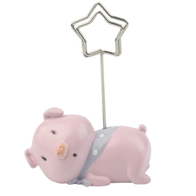 

2pcs Memo Holder Cartoon Note Stand Holder Clip Star Shape Resin Table Number Holder Desk Decorations