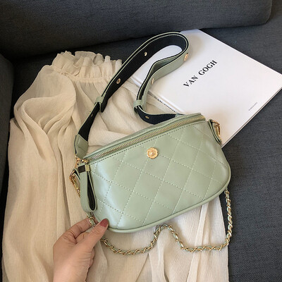 

Summer rhombic chain bag female 2019 new Korean version of the wild single shoulder slung fashion portable chain shell bag
