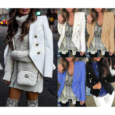 

Women Lady Cocktail Party Slim Blazer Suit Coat Work Business Jacket Formal Suit