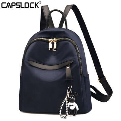 

New Fashion Students Leisure Korean Travel Backpack Simple Soft-leather Ladys Bag Tide