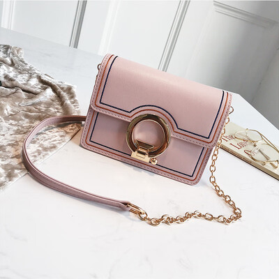 

New small bag female 2019 new wave Korean version of the wild Messenger bag fashion sewing thread chain lock small square bag