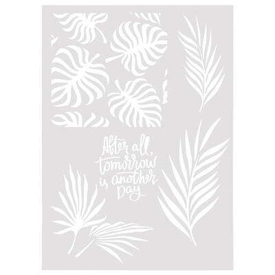 

Leaves Spray Coffee Cake Decorating Mold DIY Baking Stencil Kitchen Supply
