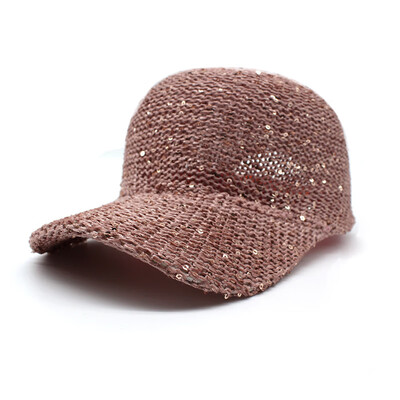 

Bare baseball cap sequined Mesh Hat sunscreen sunshade hat summer couple outdoor duck tongue hat new sunhat