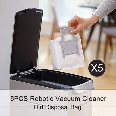 

5PCS Robotic Vacuum Cleaner Dirt Disposal Bag Replacement Accessories for iRobot Roomba i7 i7 i7 Plus E5 E6 Series Robotic Vacuum