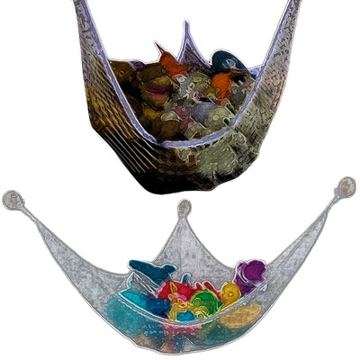 

Siaonvr Large Luxury Pet Storage Corner Stuffed Animals Toys Toy Net Hammock