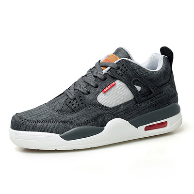 

Trend shock absorption basketball shoes denim couple models increase shoes womens fashion mens sports shoes