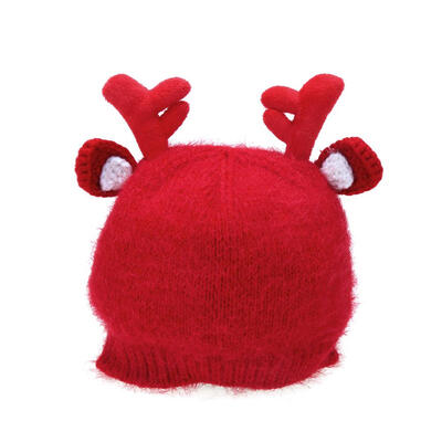 

Christmas Infant Baby Girls Boys Cute Antlers Knitted Hat Kids Autumn Caps