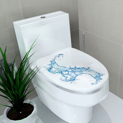 

Bathroom Stickers Toilet Seat Stickers Home Decor Waterproof Painting Bathroom Decal Removable Wall Stickers Chic