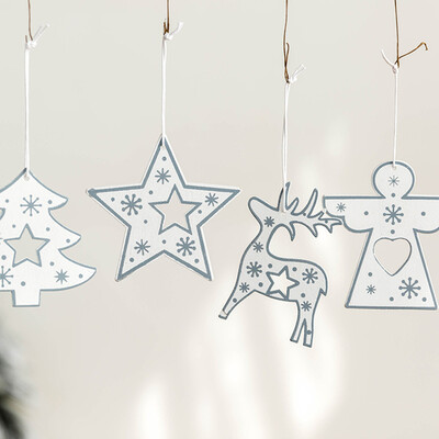 

Toponeto Christmas Decor Gifts Wooden Pendant Tree Ornament Party Home Hanging Decor