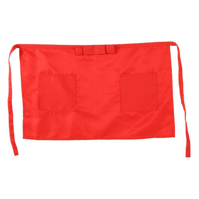 

Unisex ApronHalf-Length Polyerter Apron Unisex Bowknot type With Pockets For Waiter Waitress Womens Aprons