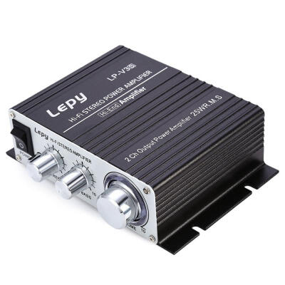 

Lepy LP-V3 700W 12V Mini Hi-Fi Stereo Digital Power Amplifier MP3 Car Audio Speaker With 35mm Audio Input