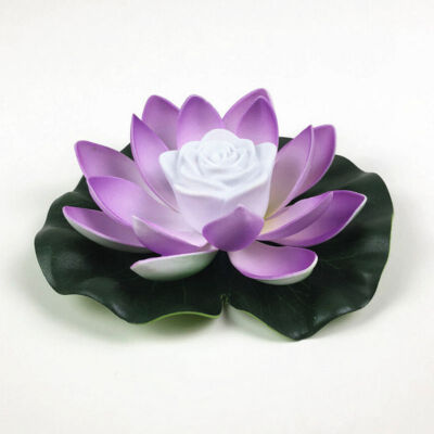 

LED Artificial Lotus-shaped Colorful Changed Floating Flower Lamps Water Swimming Pool Wishing Light 18cm708cm