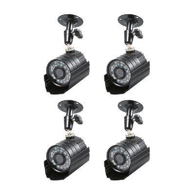 

4PCS CCTV Camera 13" CMOS Color 1080P High-resolution 24 Lamp Nightvison Weatherproof Indoor Bullet Camera Analog Security Camera