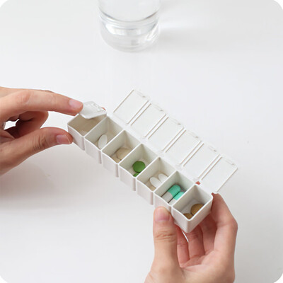 

Siaonvr Day Weekly Pill Medicine Box Holder Storage Organizer Container Case Portable