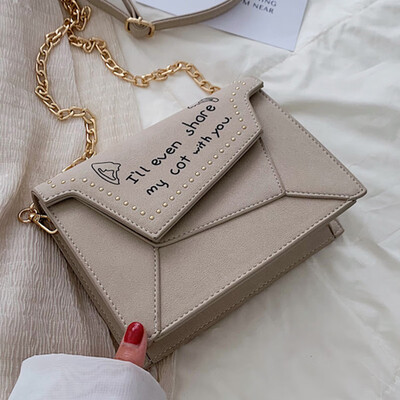 

Autumn new small bag 2019 simple Korean chain shoulder bag fashion frosted Messenger bag tide