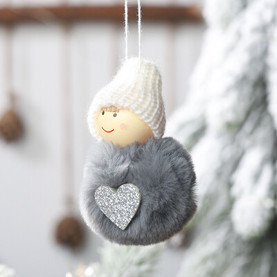 

Siaonvr Christmas Plush Ball Pendant Cute Mini Snowman Hanging Pompom Doll Pendant