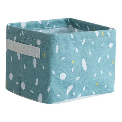 

Household Cotton Linen Storage Basket Desktop Debris Toy Storage Box Multi-Function Storage Box