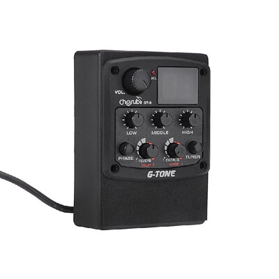

Acoustic Guitar Preamp Piezo Pickup 3-Band Equalizer LCD Turner With Reverb Delay Chorus Wide Effects