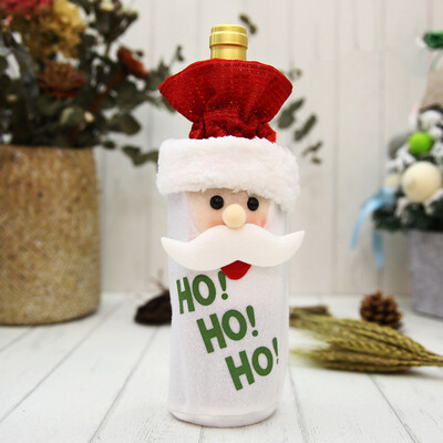 

Siaonvr Wine Bottle Cover Snowman Stocking Christmas Gift Bags Xmas Sack Packing Present