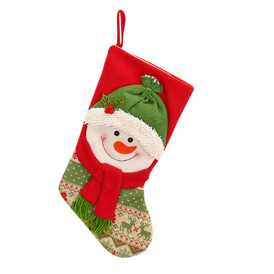 

〖Follure〗Christmas gifts Candy Beads Christmas Santa Claus Snowman Socks Decorations