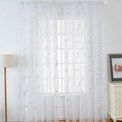 

Toponeto 1Pcs Solid Window Curtain Drape Panel Daylight Protection Sheer Scarf Valances