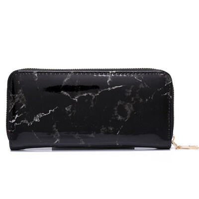 

Women Fashion Long Zipper Marble Wallet Purse Clutch Key Card Phone Money Bag